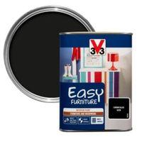 V33 Easy Carbon Black Satin Furniture Paint 1 L