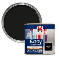 V33 Easy Carbon Black Satin Furniture Paint 500 ml
