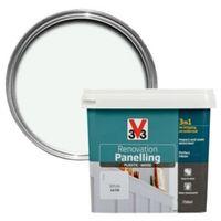 v33 renovation white satin panelling paint 750ml