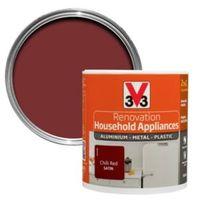 V33 Renovation Chilli Red Smooth Satin Household Appliance Paint 500 ml