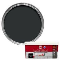 V33 Renovation Midnight Black Smooth Satin Kitchen Cupboard & Cabinet Paint 2 L