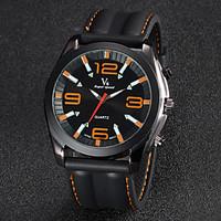 V6 Men\'s Watch Dress Watch Fashion Silicone Strap Cool Watch Unique Watch