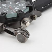 V6 Men\'s Military Style Black Case Silicone Band Quartz Wrist Watch Cool Watch Unique Watch Fashion Watch