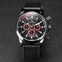 V6 Men\'s F1 Design Leather Strap Quartz Casual Watch Cool Watch Unique Watch