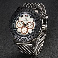 V6 Men\'s Fashion Steel Sport Design Quartz Fashion Watch Cool Watch Unique Watch