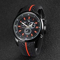 V6 Men\'s F1 Racing Design Rubber Strap Quartz Casual Watch Cool Watch Unique Watch Fashion Watch