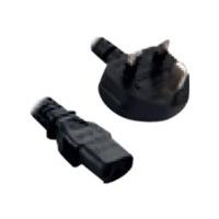 v7 power cable uk computer 2m black uk plug to iec c13 mm