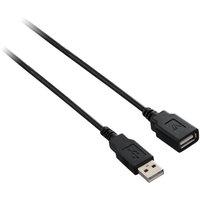 V7 USB CABLE EXTENS 1.8M A TO A - BLACK USB 2.0 HI-SPEED M/F