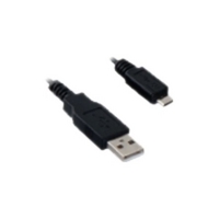 V7 USB CABLE 1M A TO MICRO-B - BLACK USB 2.0 HI-SPEED M/M