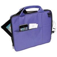 V7 Bag with Multi-Pockets and Handle for iPad, iPad 2, iPad 3, iPad 4, Kindle Fire and Tablet PCs up to 9.7 inch, Purple