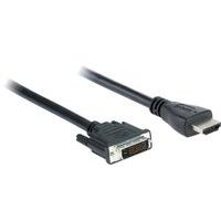 V7 HDMI DVI CABLE 2M BLACK - HDMI/DVI-D DUAL LINK M/M