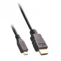 v7 hdmi micro hdmi cable 18m black mm gold plated retail