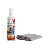 V7 Cleaning Set Tft Lcd Plasma - 250ml Pumpspray + Cloth