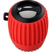 v7 bluetooth water resistant speaker red