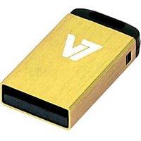 V7 USB NANO STICK 8GB YELLOW - USB2.0 23X12X4MM RETAIL