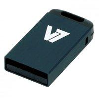 V7 USB Stick 4GB USB 2.0 Black - Removeable Cover Retail Flash Drive