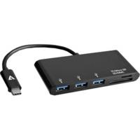 V7 3 Port USB 3.0 Cardreader Hub