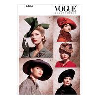 v7464 vogue patterns vintage hats 379416