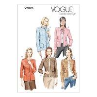 V7975 Vogue Patterns Misses Petite Jacket 379430