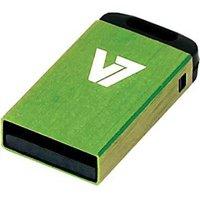 V7 USB NANO STICK 8GB GREEN - USB2.0 23X12X4MM RETAIL