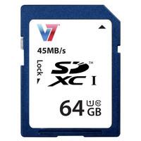 V7 64GB SDXC UHS-1 Memory Card memory card - memory cards (SDXC, Multi, UHS, Class 10, Plastic, Taiwan)