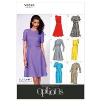 v8828 vogue patterns misses dress 379852