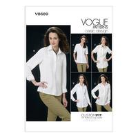 V8689 Vogue Patterns Misses Shirt 379485