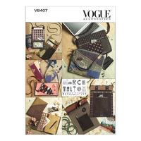 V8407 Vogue Patterns Bags Eyeglass Case and Journal Cover 379453