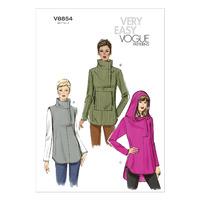 v8854 vogue patterns misses tunic 379869