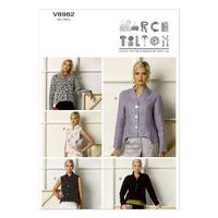 V8982 Vogue Patterns Misses Jacket and Vest 380334