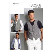 V8987 Vogue Patterns Mens Vest 380338