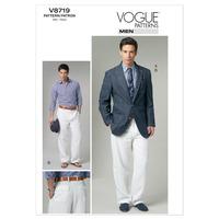 v8719 vogue patterns mens jacket and pants 379493