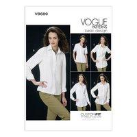 V8689 Vogue Patterns Misses Shirt 379485