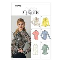 V8772 Vogue Patterns Misses Blouse 379521