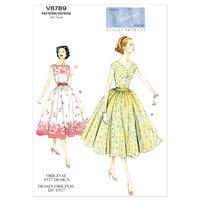 V8789 Vogue Patterns Misses Petite Dress and Cummerbund 379809