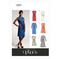 V8810 Vogue Patterns Misses Petite Dress and Belt 379822