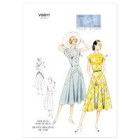 V8811 Vogue Patterns Misses Dress and Belt 379823