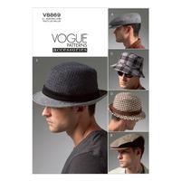 V8869 Vogue Patterns Mens Hats 379875