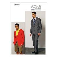 v8890 vogue patterns mens jacket shorts and pants 380164