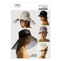 V8891 Vogue Patterns Hats 380168