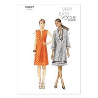 V8897 Vogue Patterns Misses Dress 380178