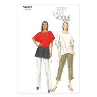 V8913 Vogue Patterns Misses Tunic and Pants 380196