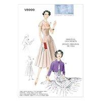 V8999 Vogue Patterns Misses Dress and Bolero 380375