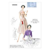 V8999 Vogue Patterns Misses Dress and Bolero 380375
