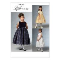 V9072 Vogue Patterns Children\'s Girls Dress 380649