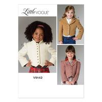 V9142 Vogue Patterns Children\'s Girls Jacket 380897