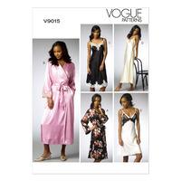 V9015 Vogue Patterns Misses Robe and Chemise 380548