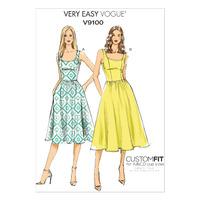 V9100 Vogue Patterns Misses Dress 380735