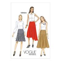 V9154 Vogue Patterns Misses Skir...