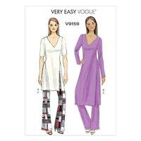 V9159 Vogue Patterns Misses Tunic and Pants 380935